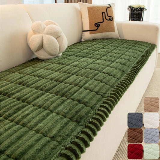 Premium Quilted Sofa Protector - Soft, Non-Slip Furniture Cover for Pets and Children, Machine Washable