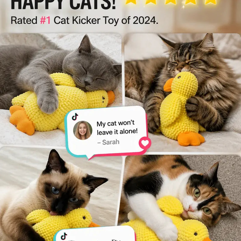 UQIOZ New Catnip Plush Cat Toy - Universal Size Interactive Wand for Teasing Play, Chew-Resist Self-Play Boredom Buster, Crinkle Sound Teething Pet Supply for Cat Lovers