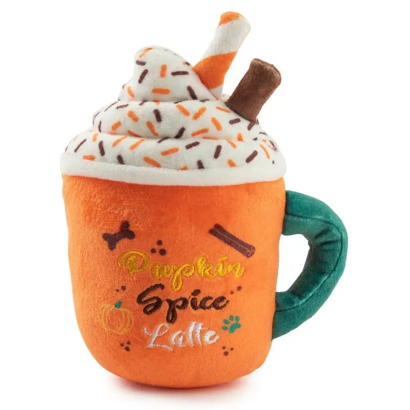 Pupkin Spice Latte – Plush Squeaky Autumn Dog Toy