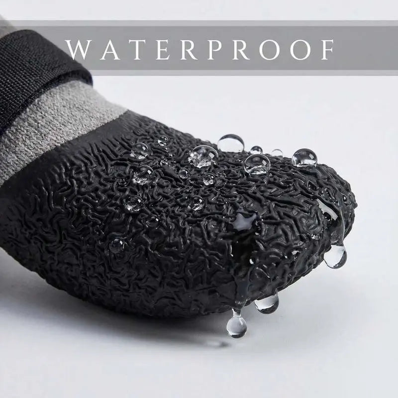 Waterproof Pet Boots for Paw Protection - Non-Slip Rain Socks for Small to Medium Dogs, Ideal for Snow Walking and Vet Visits, Easy to Wear, Washable and Reusable