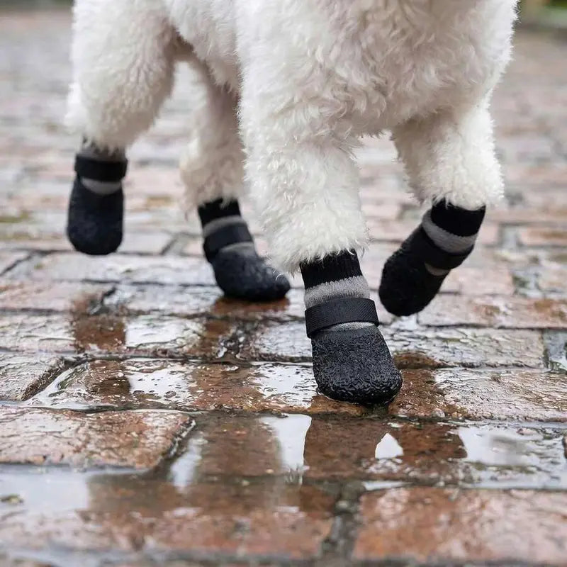 Waterproof Pet Boots for Paw Protection - Non-Slip Rain Socks for Small to Medium Dogs, Ideal for Snow Walking and Vet Visits, Easy to Wear, Washable and Reusable