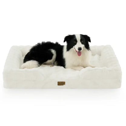 Cozy Kiss Orthopedic Dog Bed for Joint Relief and Support, 30x20 inches, Tie Dye Design for Small to Medium Dogs