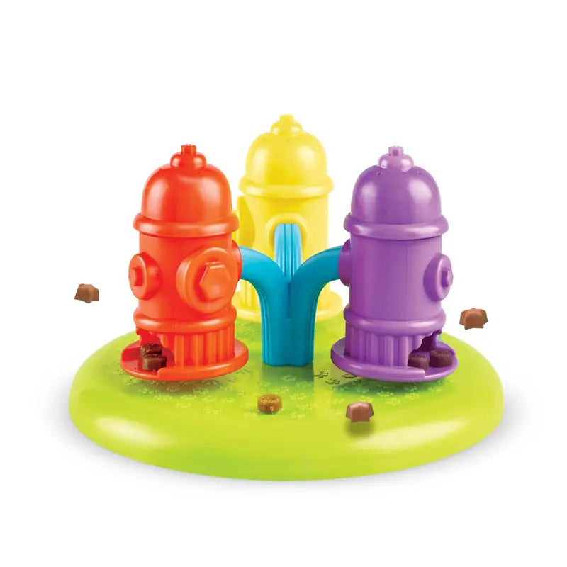 Brightkins Spinning Hydrants Treat Puzzle – Interactive Dog Puzzle Toy & Slow Feeder