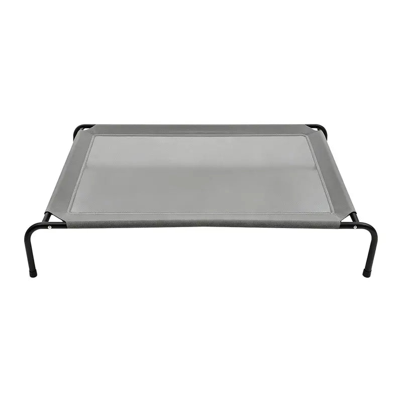 Petitrinu Classic Elevated Dog Bed with Metal Frame - Breathable Cooling Textilene Mesh Fabric for Joint Relief, Available in Two Sizes for Medium to Large Dogs