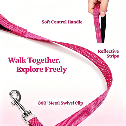 AUROTH Adjustable Step-In Harness and Leash Set for Cats and Small Puppies - Breathable Mesh, Lightweight Design, Padded for Comfort, Reflective Bands for Enhanced Safety