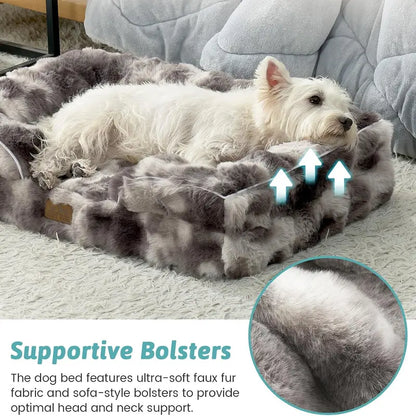 Cozy Kiss Orthopedic Dog Bed for Joint Relief and Support, 30x20 inches, Tie Dye Design for Small to Medium Dogs
