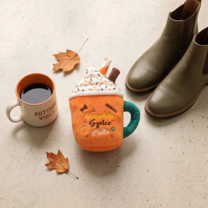 Pupkin Spice Latte – Plush Squeaky Autumn Dog Toy