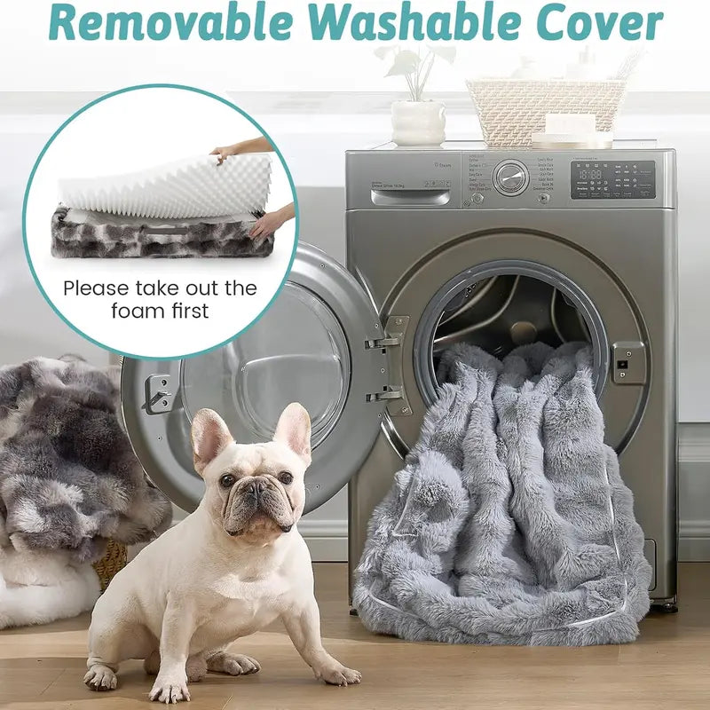 Cozy Kiss Orthopedic Dog Bed for Joint Relief and Support, 30x20 inches, Tie Dye Design for Small to Medium Dogs