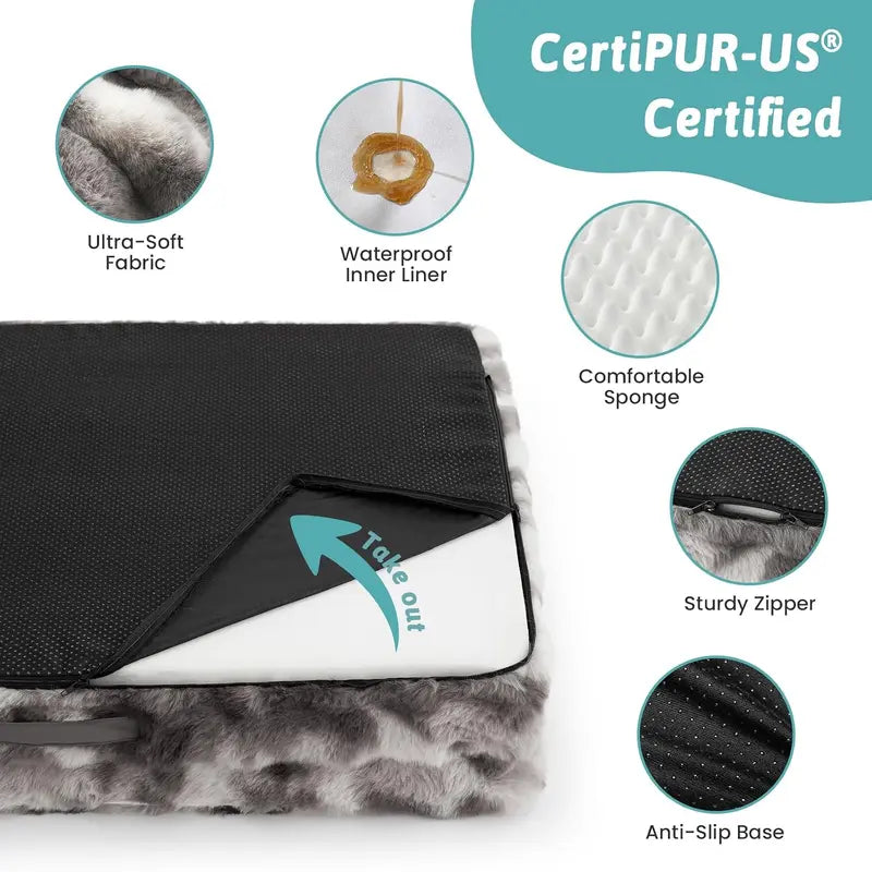 Cozy Kiss Orthopedic Dog Bed for Joint Relief and Support, 30x20 inches, Tie Dye Design for Small to Medium Dogs